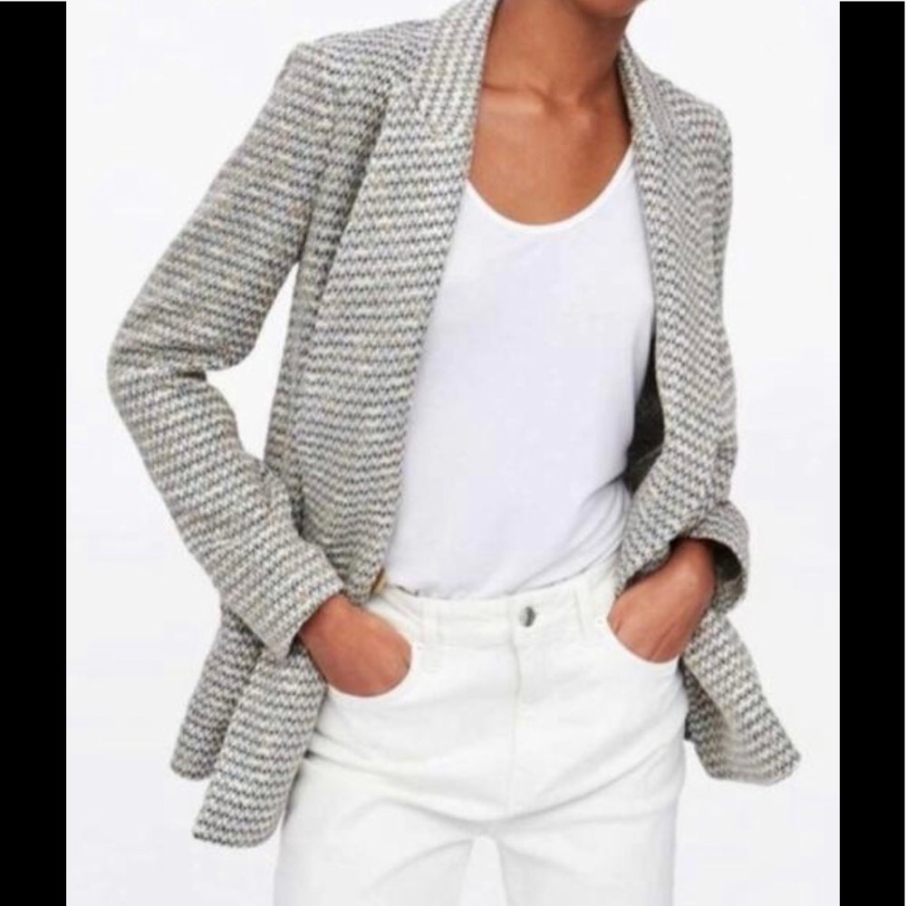 ZARA Knitted Multi Color Blazer (NWT)